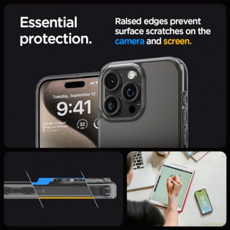 Etui Spigen Ultra Hybrid do iPhone 15 Pro Max - ciemnozielone