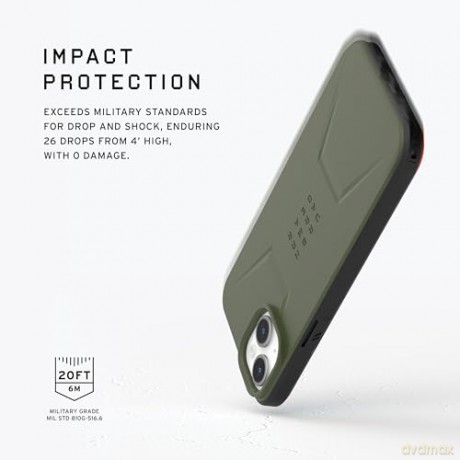 Etui UAG Civilian MagSafe do iPhone 15 Plus - zielone