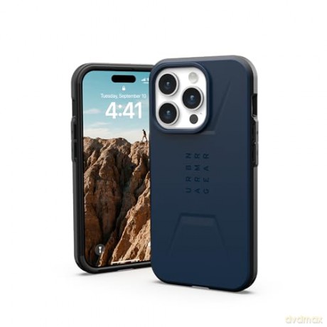 Etui UAG Civilian MagSafe do iPhone 15 Pro - ciemnoniebieskie
