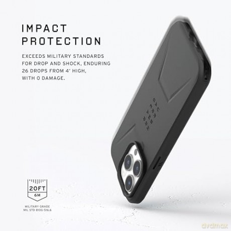 Etui UAG Civilian MagSafe do iPhone 15 Pro - czarne