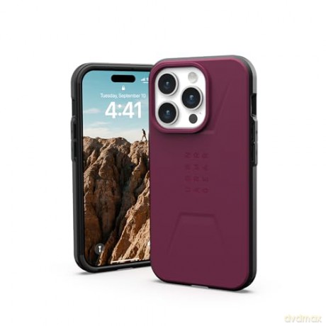 Etui UAG Civilian MagSafe do iPhone 15 Pro - purpurowe