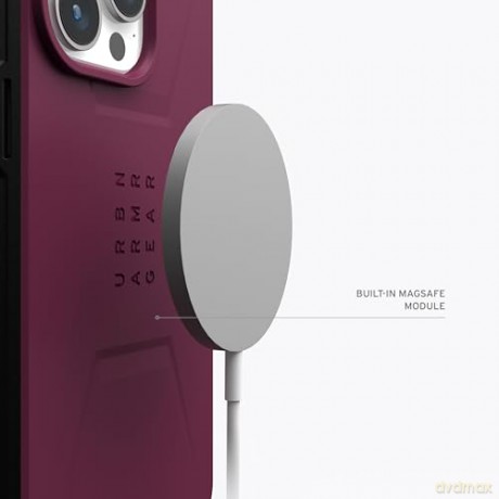 Etui UAG Civilian MagSafe do iPhone 15 Pro - purpurowe