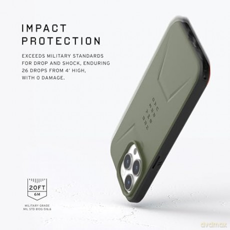 Etui UAG Civilian MagSafe do iPhone 15 Pro - zielone