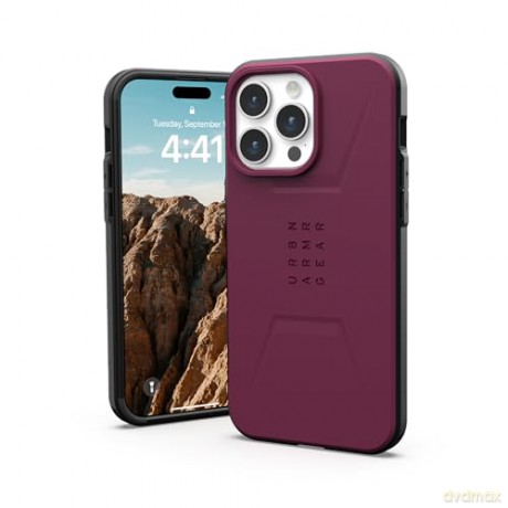 Etui UAG Civilian MagSafe do iPhone 15 Pro Max - purpurowe