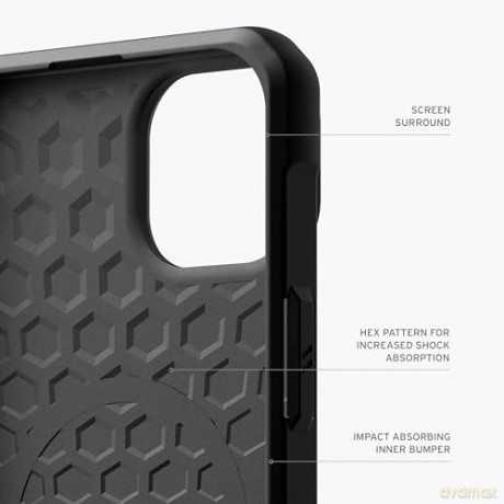 Etui UAG Metropolis LT MagSafe do iPhone 15 - czarny kevlar