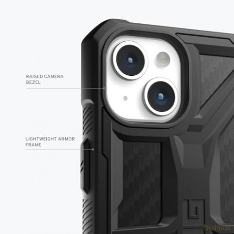 Etui UAG Monarch do iPhone 15 - czarny karbon