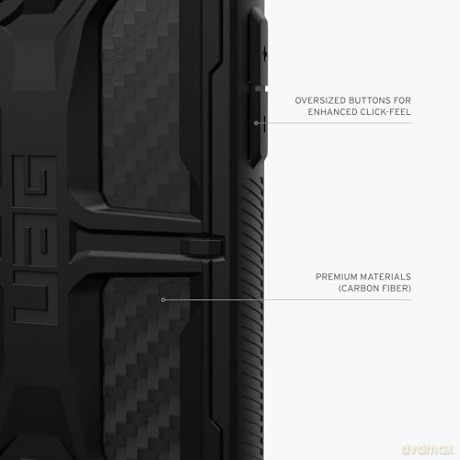 Etui UAG Monarch do iPhone 15 - czarny karbon