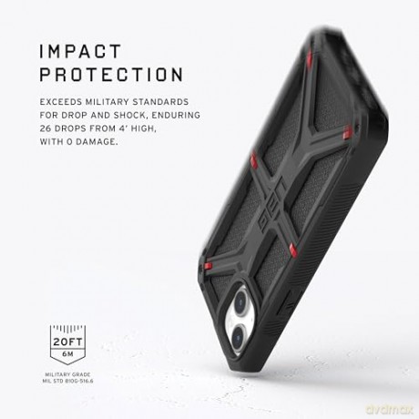 Etui UAG Monarch do iPhone 15 - czarny kevlar
