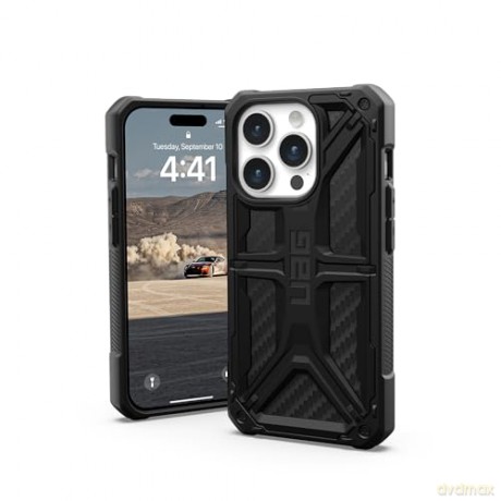 Etui UAG Monarch do iPhone 15 Pro - czarny karbon