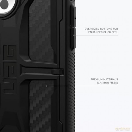 Etui UAG Monarch do iPhone 15 Pro - czarny karbon