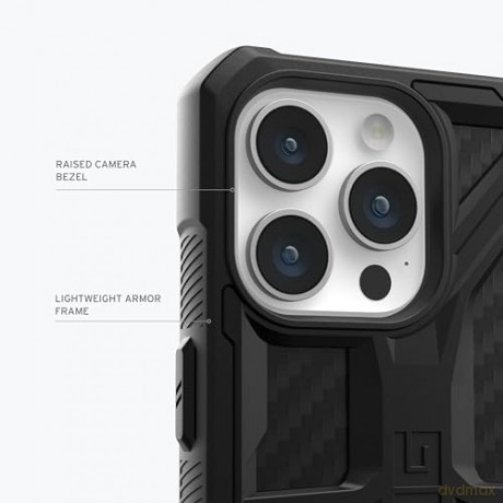 Etui UAG Monarch do iPhone 15 Pro - czarny karbon
