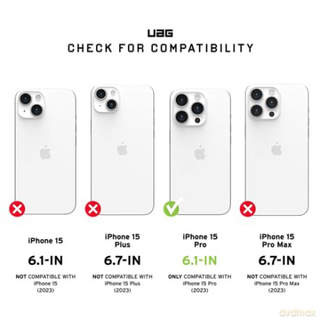Etui UAG Monarch do iPhone 15 Pro - zielony kevlar