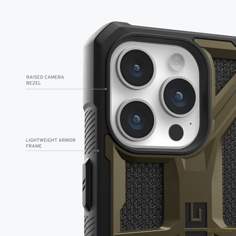 Etui UAG Monarch do iPhone 15 Pro - zielony kevlar