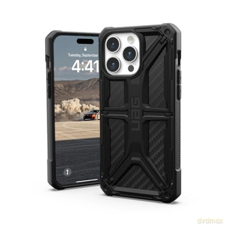 Etui UAG Monarch do iPhone 15 Pro Max - czarny karbon