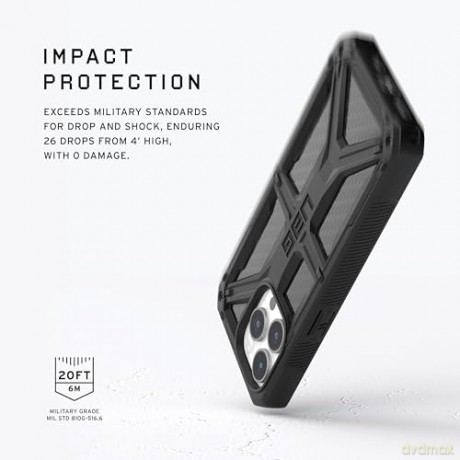 Etui UAG Monarch do iPhone 15 Pro Max - czarny karbon