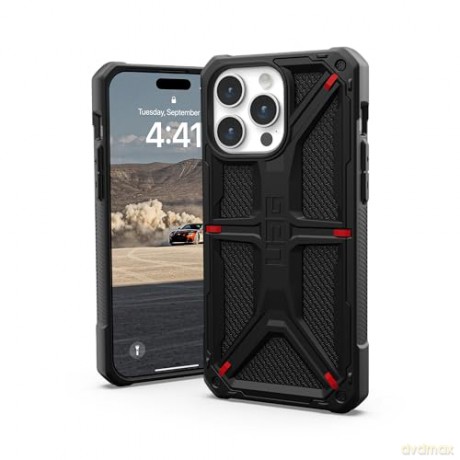 Etui UAG Monarch do iPhone 15 Pro Max - czarny kevlar