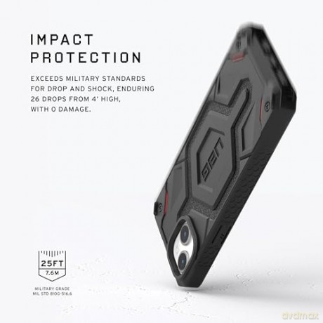 Etui UAG Monarch Pro z MagSafe do iPhone 15 - czarny kevlar