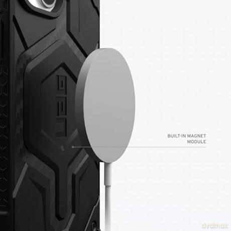 Etui UAG Monarch Pro z MagSafe do iPhone 15 Plus - czarny karbon