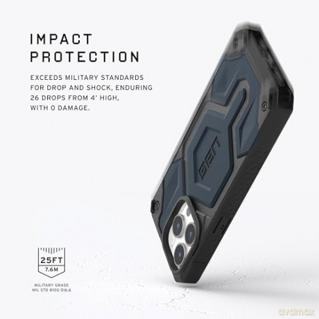 Etui UAG Monarch Pro z MagSafe do iPhone 15 Pro - ciemnoniebieskie