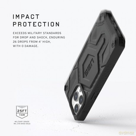Etui UAG Monarch Pro z MagSafe do iPhone 15 Pro - czarny karbon