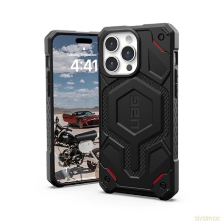 Etui UAG Monarch Pro z MagSafe do iPhone 15 Pro Max - czarny kevlar