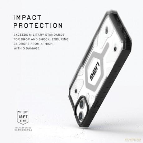Etui UAG Pathfinder MagSafe do iPhone 15 - przezroczyste