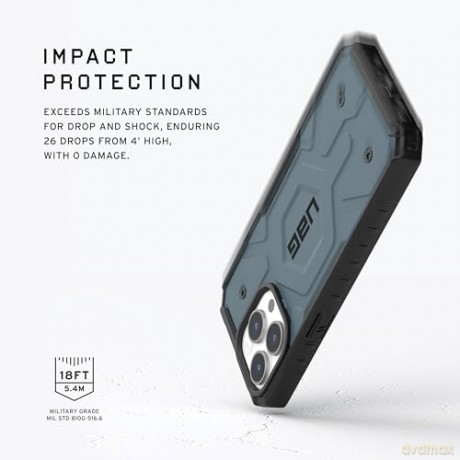 Etui UAG Pathfinder MagSafe do iPhone 15 Pro - niebieskie