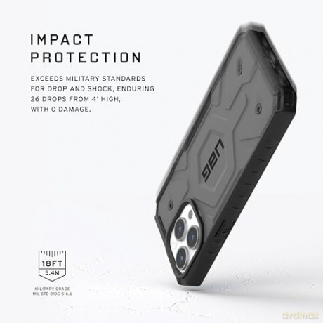 Etui UAG Pathfinder MagSafe do iPhone 15 Pro Max - srebrny
