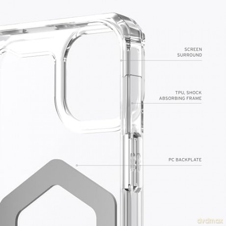 Etui UAG Plyo MagSafe do iPhone 15 Plus - przezroczysto-srebrne