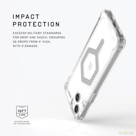 Etui UAG Plyo MagSafe do iPhone 15 Plus - przezroczysto-srebrne