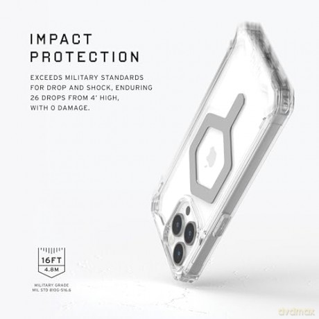 Etui UAG Plyo MagSafe do iPhone 15 Pro Max - przezroczysto-srebrne