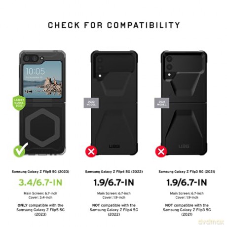 Etui UAG Plyo Pro z modułem magnetycznym do Samsung Galaxy Flip 5 - przezroczysto-szare