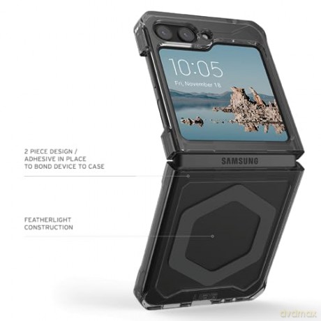 Etui UAG Plyo Pro z modułem magnetycznym do Samsung Galaxy Flip 5 z wbudowanym modułem magnetycznym - ciemnoszare