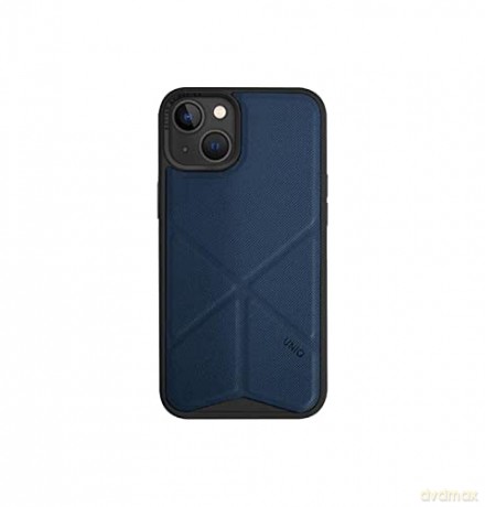 Etui Uniq Transforma Magclick Charging na iPhone 14 Plus - niebieskie