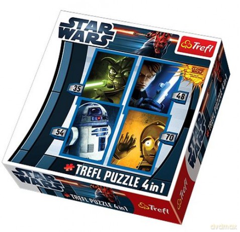 TREFL 4 w 1 Gwiezdne Wojny 34108 (Star Wars) [PUZZLE]
