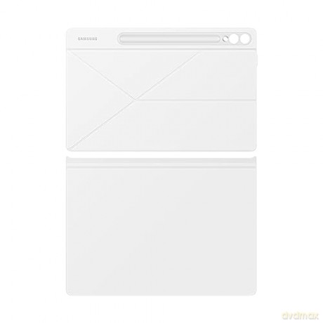 Etui z klapką i podstawką do Samsung Galaxy Tab S9+ Smart Book Cover - białe