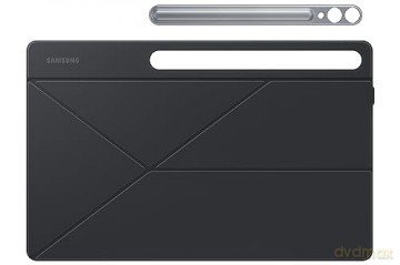 Etui z klapką i podstawką do Samsung Galaxy Tab S9+ Smart Book Cover - czarne