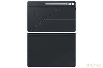 Etui z klapką i podstawką do Samsung Galaxy Tab S9+ Smart Book Cover - czarne