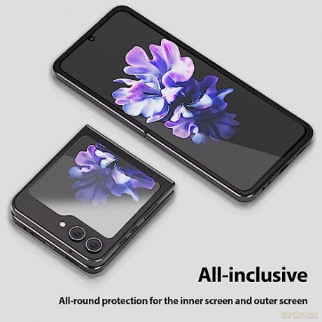 FOLIA OCHRONNA WHITESTONE ALL-IN-ONE 2-SET GALAXY Z FLIP 5 CLEAR
