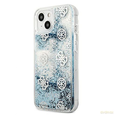 Guess GUHCP13MLGPEBL iPhone 13 6,1" niebieski/blue hardcase Peony Liquid Glitter