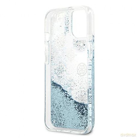 Guess GUHCP13MLGPEBL iPhone 13 6,1" niebieski/blue hardcase Peony Liquid Glitter