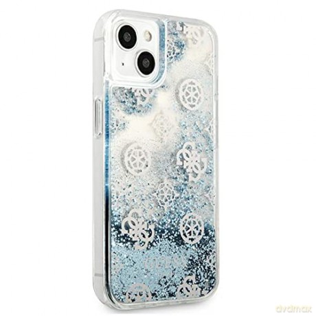 Guess GUHCP13MLGPEBL iPhone 13 6,1" niebieski/blue hardcase Peony Liquid Glitter
