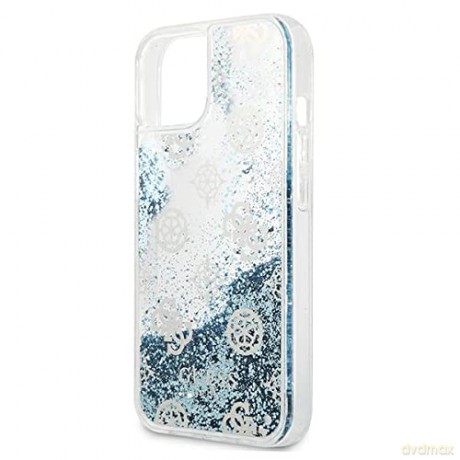 Guess GUHCP13MLGPEBL iPhone 13 6,1" niebieski/blue hardcase Peony Liquid Glitter