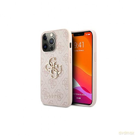 Guess GUHCP13X4GMGPI iPhone 13 Pro Max 6,7" różowy/pink hardcase 4G Big Metal Logo