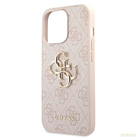 Guess GUHCP13X4GMGPI iPhone 13 Pro Max 6,7" różowy/pink hardcase 4G Big Metal Logo