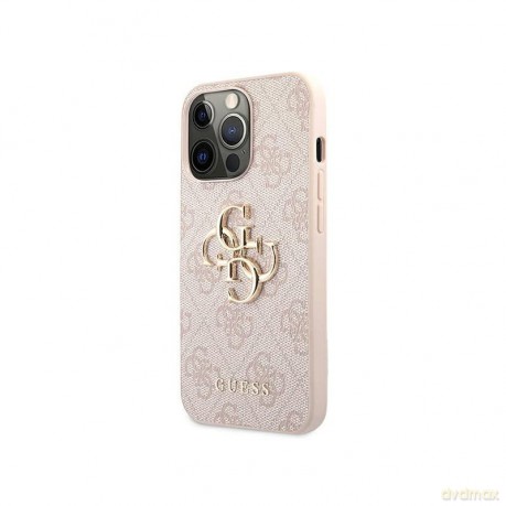 Guess GUHCP13X4GMGPI iPhone 13 Pro Max 6,7" różowy/pink hardcase 4G Big Metal Logo