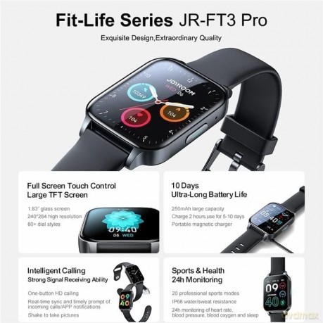 Joyroom Fit-Life Pro smartwatch ciemnoszary (JR-FT3)