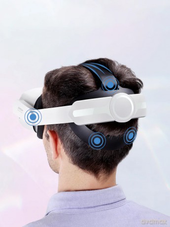 Joyroom pasek Oculus Quest 2 regulowana elastyczna opaska biały (JR-QS1)