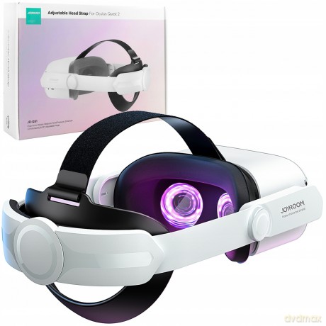 Joyroom pasek Oculus Quest 2 regulowana elastyczna opaska biały (JR-QS1)