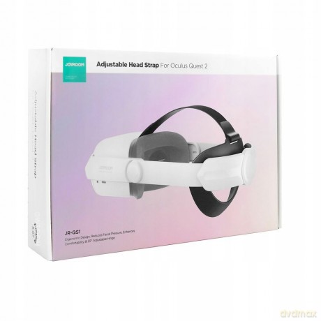 Joyroom pasek Oculus Quest 2 regulowana elastyczna opaska biały (JR-QS1)